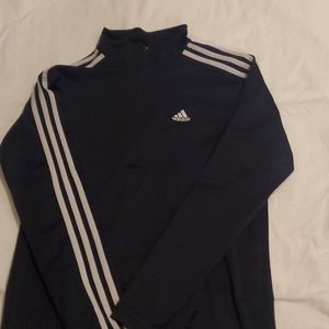 Adidas navy half zip pullover